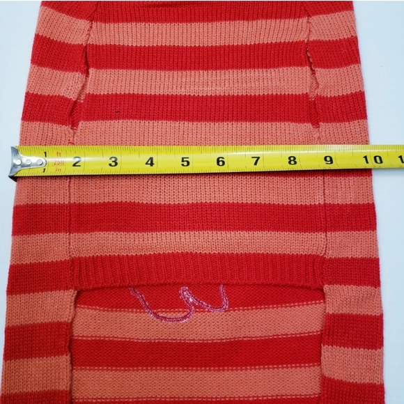 Disney Pets Holiday Collection Minnie Mouse Stripped Knit Sweater  Size L NWOT - Picture 4 of 4